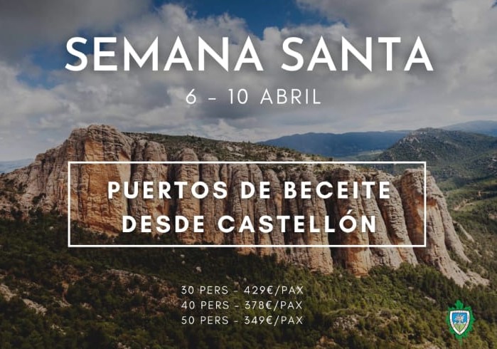 Foto SEMANA SANTA DEL 6 AL 10 DE ABRIL -  PUERTOS DE BECEITE (CASTELLON) Inscripciones del 6 al 14 de marzo