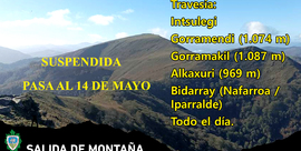 Travesía - Itxulegi - Gorramendi (1.074 m) Gorramakil (1074)-Alkaxuri- Irubelakaskoa(969)- Bidarrai.  (Nafarroa/Iparralde) Todo el día