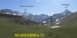 FIN DE SEMANA del 13 al 14 de mayo: Refugio de Linza Mesa de los Tres Reyes (2.428 m) Petrechema (2.377 m) - Acherito (2.374 m)